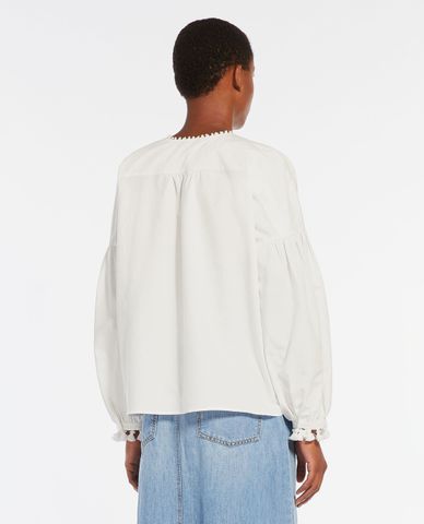  WEEKEND MAX MARA - Áo kiểu tay dài phối hoạ tiết Radica 