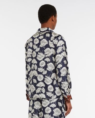  WEEKEND MAX MARA - Áo sơ mi cổ bẻ tay dài hoạ tiết Palla 