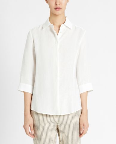  WEEKEND MAX MARA - Áo sơ mi nữ tay lỡ Linen Fabric 