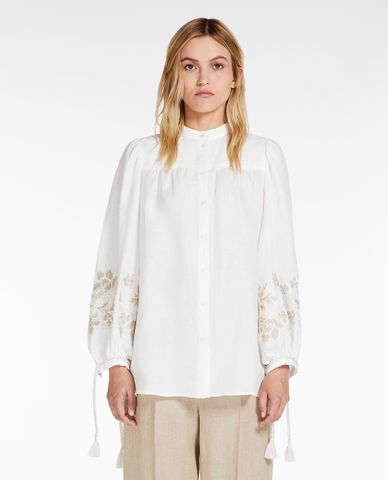  WEEKEND MAX MARA - Áo sơ mi nữ tay phồng Fiesole 