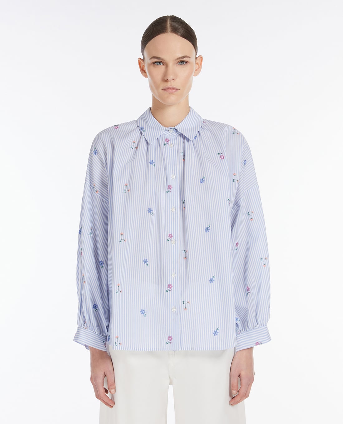 WEEKEND MAX MARA - Áo sơ mi nữ cổ bẻ tay dài Gilly