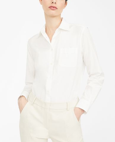  WEEKEND MAX MARA - Áo sơ mi nữ tay dài phối túi Cotton Poplin 