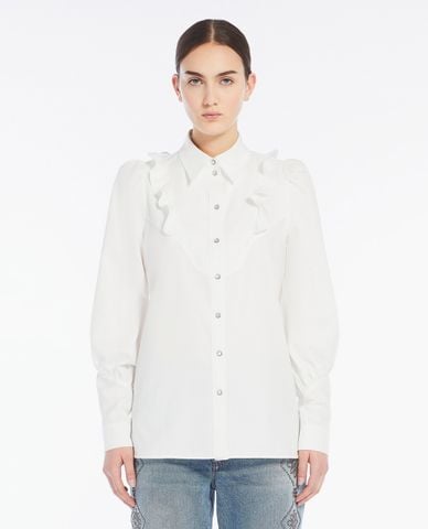  WEEKEND MAX MARA - Áo sơ mi nữ cổ bẻ tay dài Pancia 