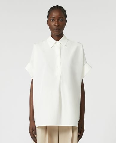  WEEKEND MAX MARA - Áo sơ mi nữ cổ bẻ tay ngắn Ardea 