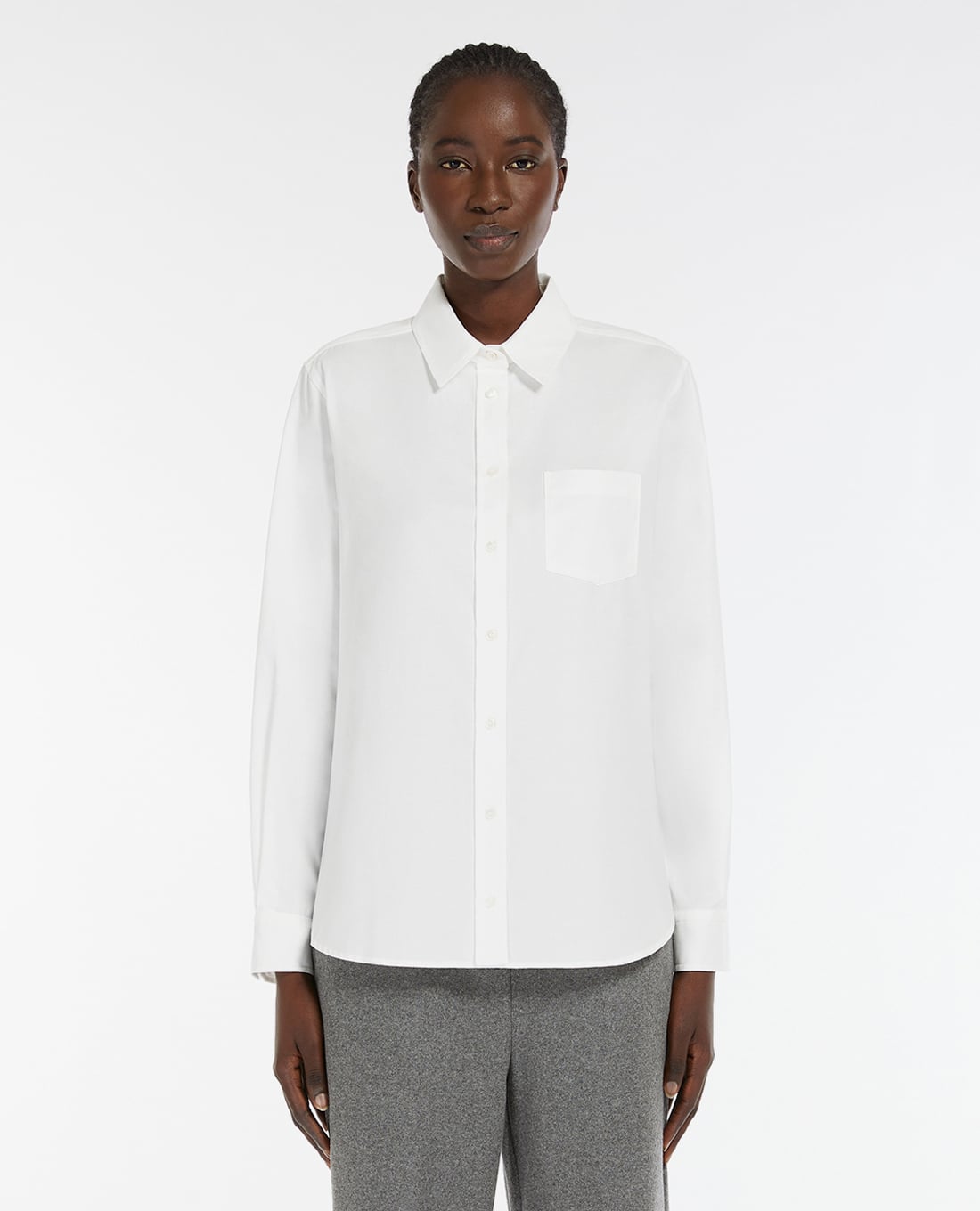 WEEKEND MAX MARA - Áo sơ mi cổ bẻ tay dài cổ điển Piadena