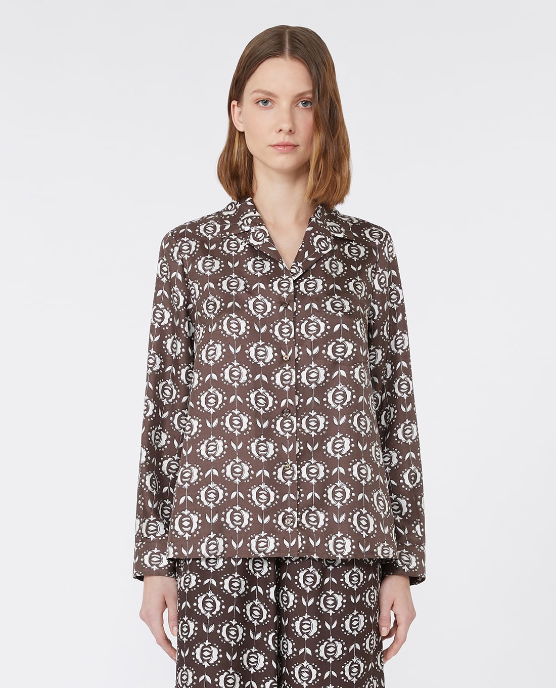 WEEKEND MAX MARA - Áo sơ mi nữ cổ bẻ tay dài Oncia