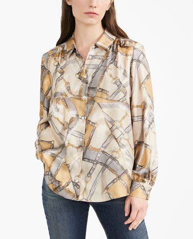  WEEKEND MAX MARA - Áo sơ mi nữ phom suông tay dài hiện đại 