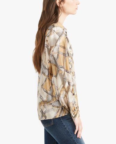  WEEKEND MAX MARA - Áo sơ mi nữ phom suông tay dài hiện đại 