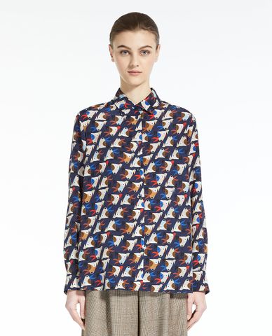  WEEKEND MAX MARA - Áo sơ mi nữ cổ bẻ tay dài Viale 