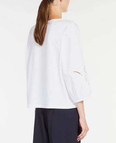  WEEKEND MAX MARA - Áo kiểu nữ cổ thuyền tay phồng Stallo 