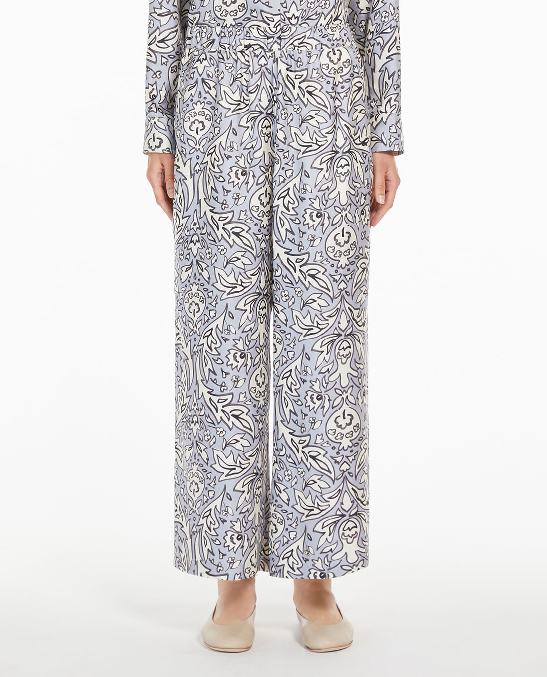 WEEKEND MAX MARA - Quần nữ ống rộng lưng thun Eusebio