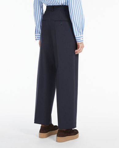  WEEKEND MAX MARA - Quần tây nữ xếp li phom suông Woollen Cloth 