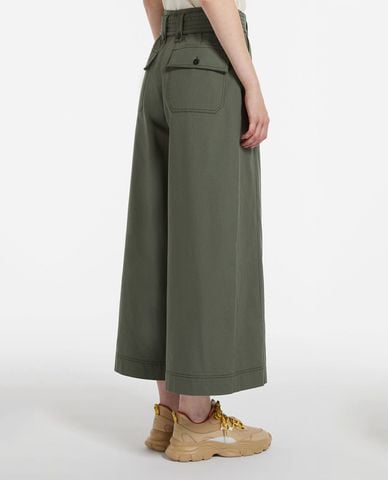  WEEKEND MAX MARA - Quần lửng ống rộng phối thắt lưng Recco 