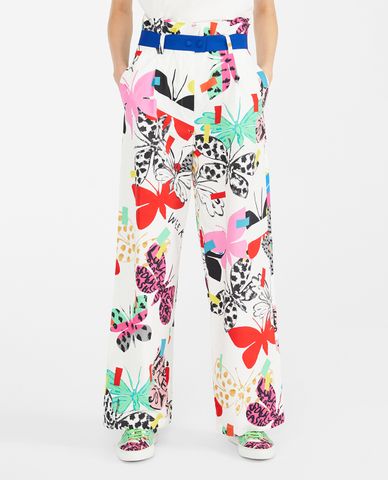  WEEKEND MAX MARA - Quần nữ ống loe phom suông họa tiết thời trang 