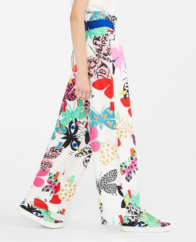  WEEKEND MAX MARA - Quần nữ ống loe phom suông họa tiết thời trang 