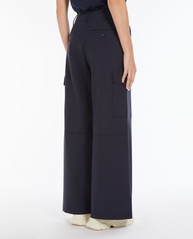  WEEKEND MAX MARA - Quần nữ ống rộng phối túi Hidalgo 