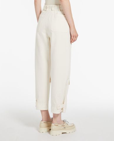  WEEKEND MAX MARA - Quần ống đứng phối nắp gập Gilbert 