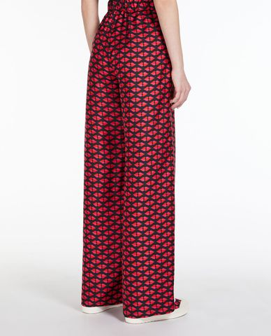  WEEKEND MAX MARA - Quần nữ ống rộng lưng thun Acciuga 