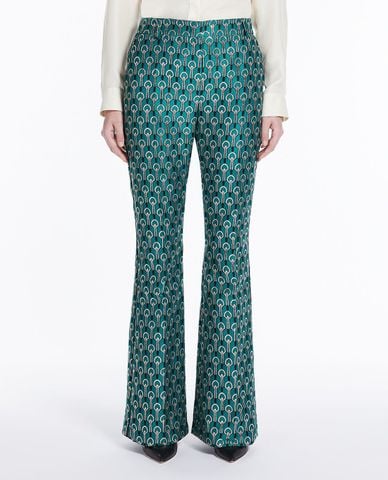  WEEKEND MAX MARA - Quần ống loe nữ hoạ tiết Girino 