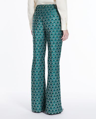  WEEKEND MAX MARA - Quần ống loe nữ hoạ tiết Girino 