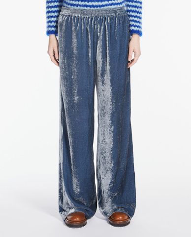  WEEKEND MAX MARA - Quần nữ ống rộng lưng thun Cimone 