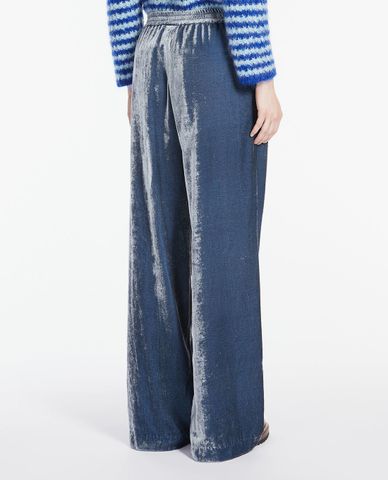  WEEKEND MAX MARA - Quần nữ ống rộng lưng thun Cimone 