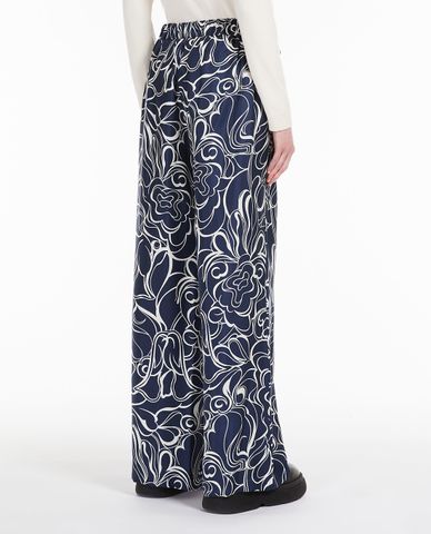  WEEKEND MAX MARA - Quần ống rộng nữ in hoạ tiết Pazzo 