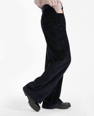  WEEKEND MAX MARA - Quần kiểu nữ lưng cao ống rộng cá tính Raiati 