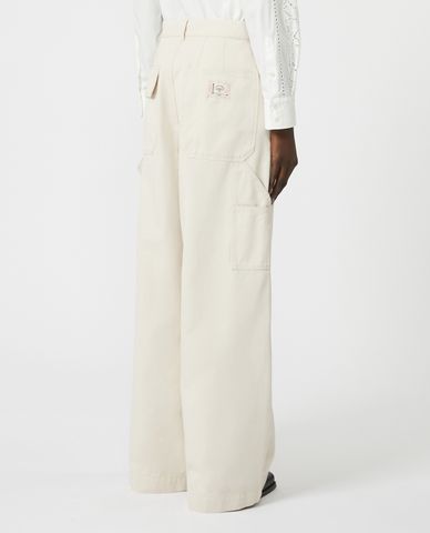  WEEKEND MAX MARA - Quần nữ ống rộng phối túi hộp Caronte 