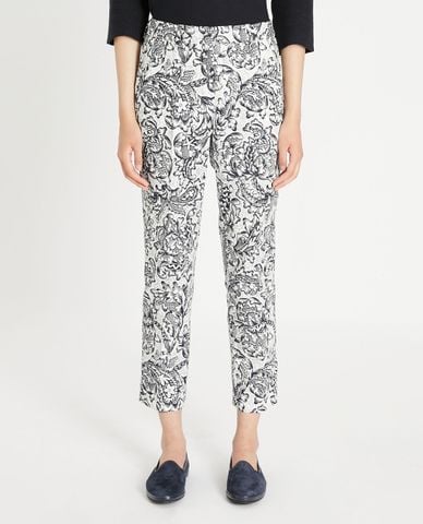  WEEKEND MAX MARA - Quần nữ ống đứng Cotton Faille 