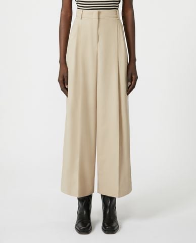  WEEKEND MAX MARA - Quần nữ ống rộng xếp li Vettura 