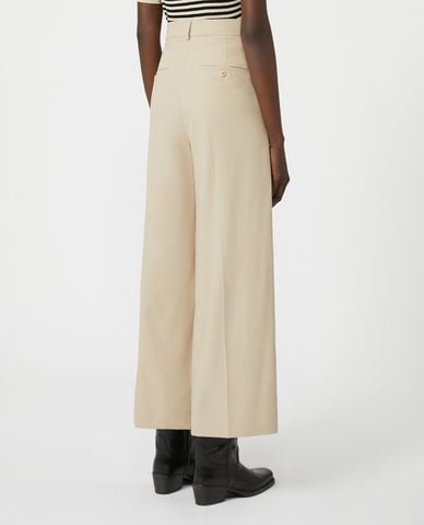  WEEKEND MAX MARA - Quần nữ ống rộng xếp li Vettura 