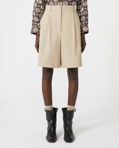  WEEKEND MAX MARA - Quần short nữ ống rộng xếp li Rolf 