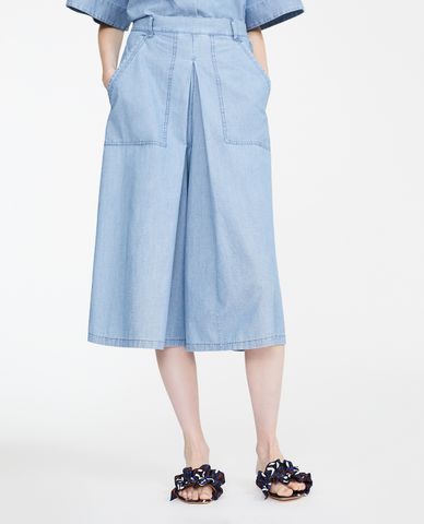 WEEKEND MAX MARA - Quần culottes nữ denim hiện đại 