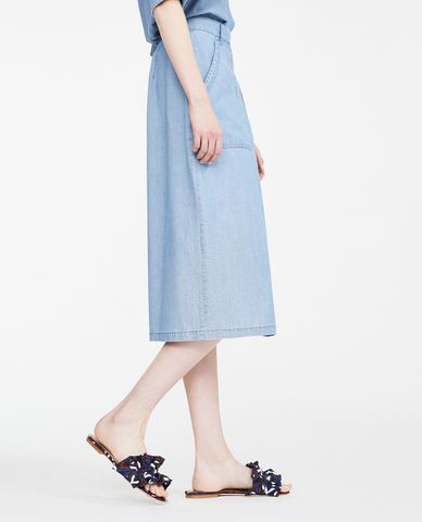  WEEKEND MAX MARA - Quần culottes nữ denim hiện đại 