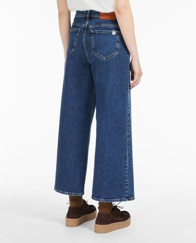  WEEKEND MAX MARA - Quần jeans nữ denim ống rộng cá tính Flared 