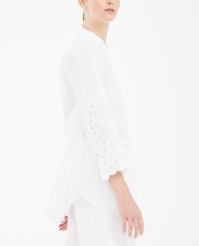  WEEKEND MAX MARA - Áo sơ mi nữ viền vỏ sò nữ tính 