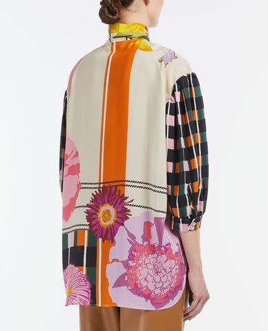  WEEKEND MAX MARA - Áo kiểu nữ cổ trụ tay phồng Modena 