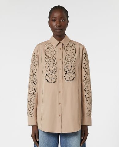  WEEKEND MAX MARA - Áo sơ mi nữ cổ bẻ tay dài Elmi 