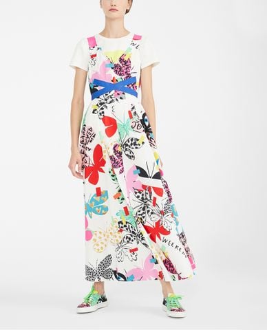  WEEKEND MAX MARA - Đầm maxi cổ tim sát nách Flutterflies 