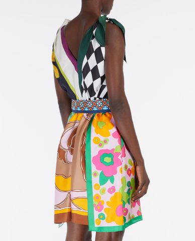  WEEKEND MAX MARA - Đầm mini cổ V in họa tiết thời trang Cris 