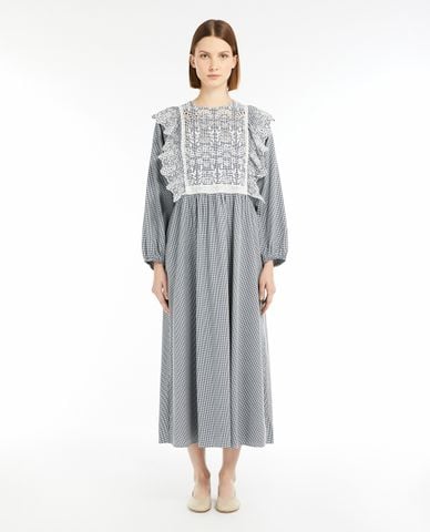 WEEKEND MAX MARA - Đầm xếp li midi phom suông phối hoạ tiết Abito 