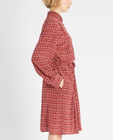  WEEKEND MAX MARA - Đầm midi phom suông tay dài Silk Crepe De Chine 