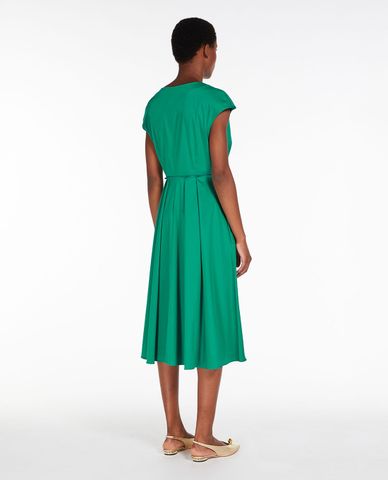  WEEKEND MAX MARA - Đầm xếp li tay ngắn cổ V Vertice 