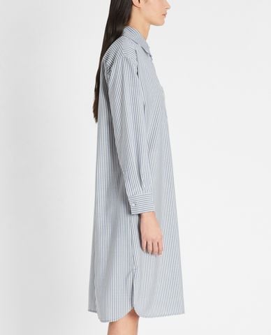  WEEKEND MAX MARA - Đầm midi sơ mi tay dài Plain Weave Woollen 