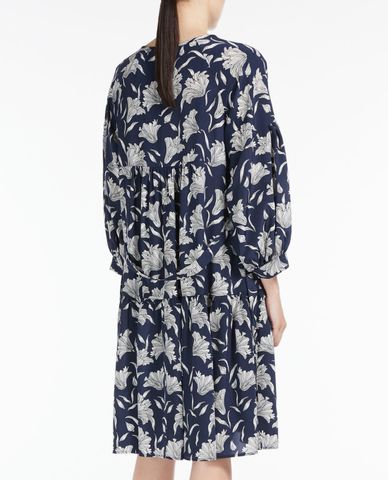  WEEKEND MAX MARA - Đầm mini phom suông tay dài Silk Crepe De Chine 