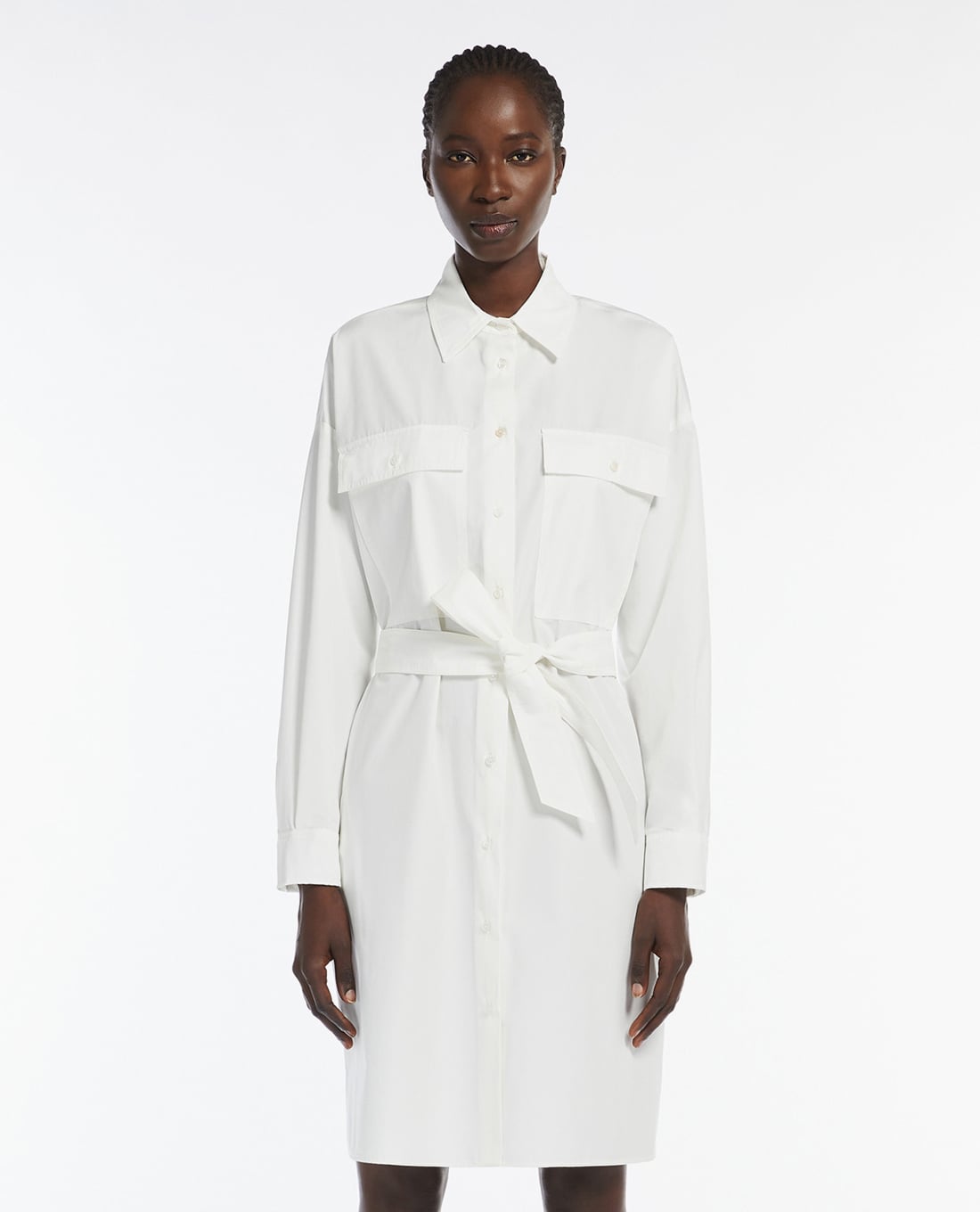 WEEKEND MAX MARA - Đầm sơ mi mini cổ bẻ tay dài Balocco