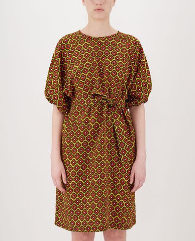  WEEKEND MAX MARA - Đầm midi cổ thuyền ngắn tay phối thắt lưng thời trang 