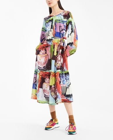  WEEKEND MAX MARA - Đầm midi phom suông đuôi cá hiện đại 