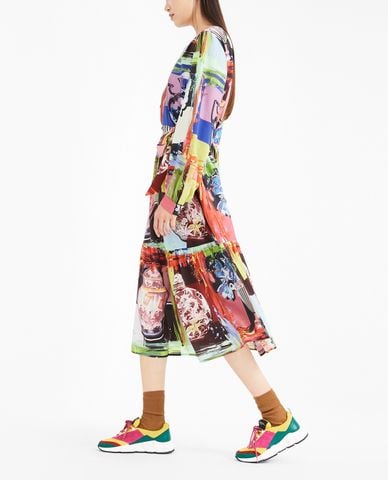  WEEKEND MAX MARA - Đầm midi phom suông đuôi cá hiện đại 